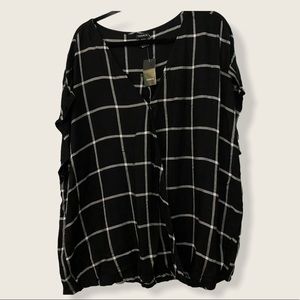 NWT Torrid Black/White Stripe Shirt
